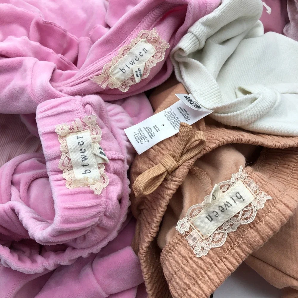 Girls Size 6 Fall Winter Clothing BUNDLE Pajamas Long Sleeve Dress Tops Sweats